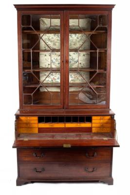 A George III mahogany secretaire