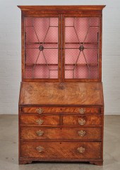 A GEORGE III MAHOGANY SECRETAR