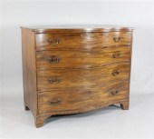 A George III mahogany serpenti