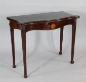 A George III mahogany serpenti