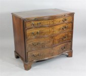 A George III mahogany serpenti