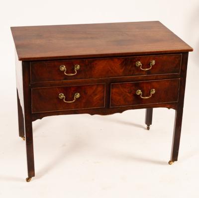 A George III mahogany side table,