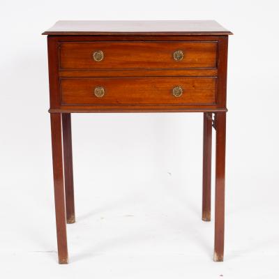 A George III mahogany side table,