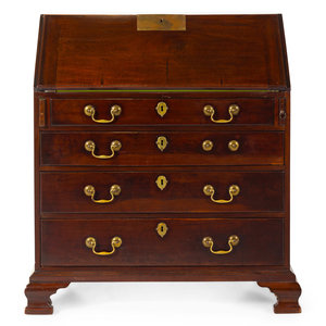 A George III Mahogany Slant-Front