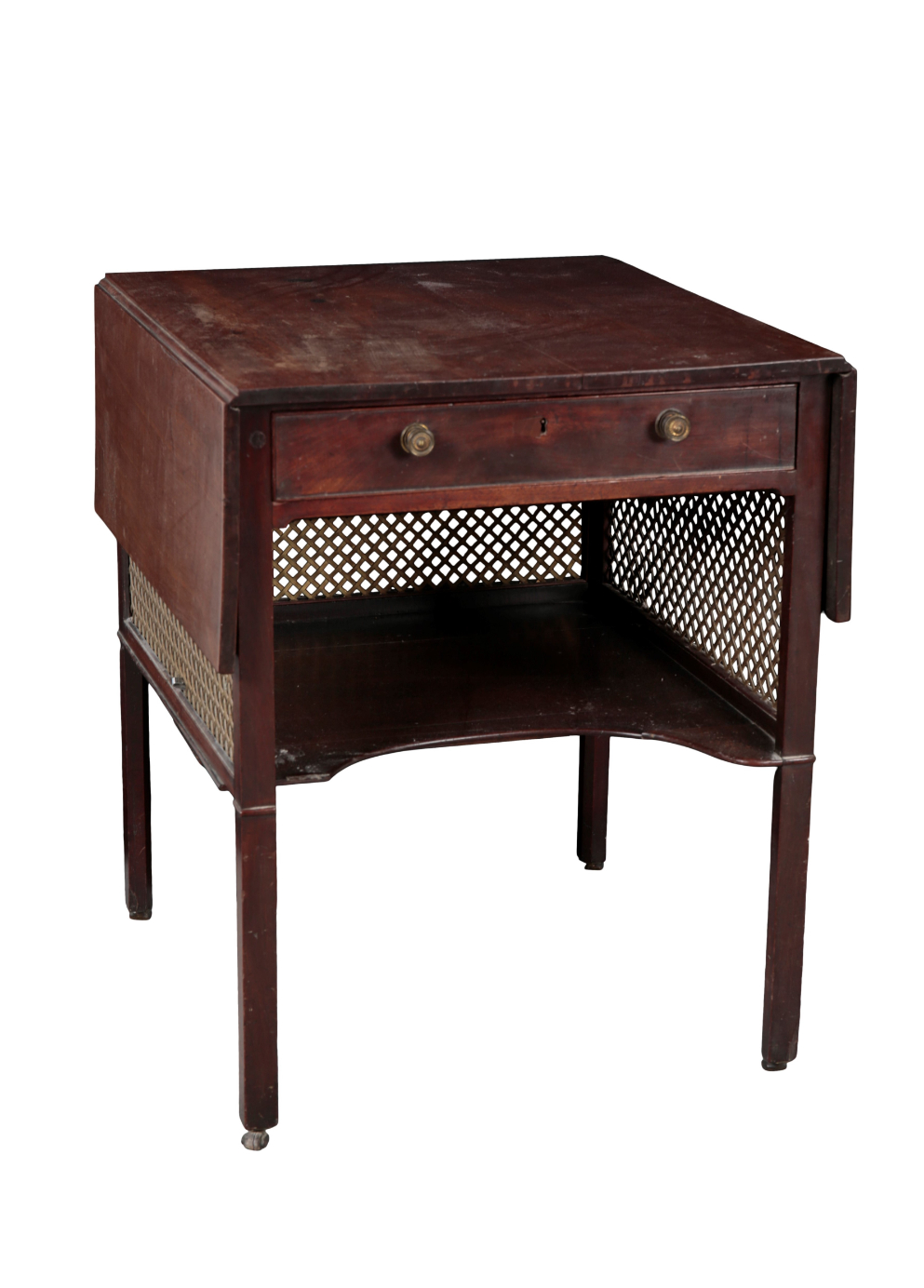 A GEORGE III MAHOGANY SUPPER TABLE,