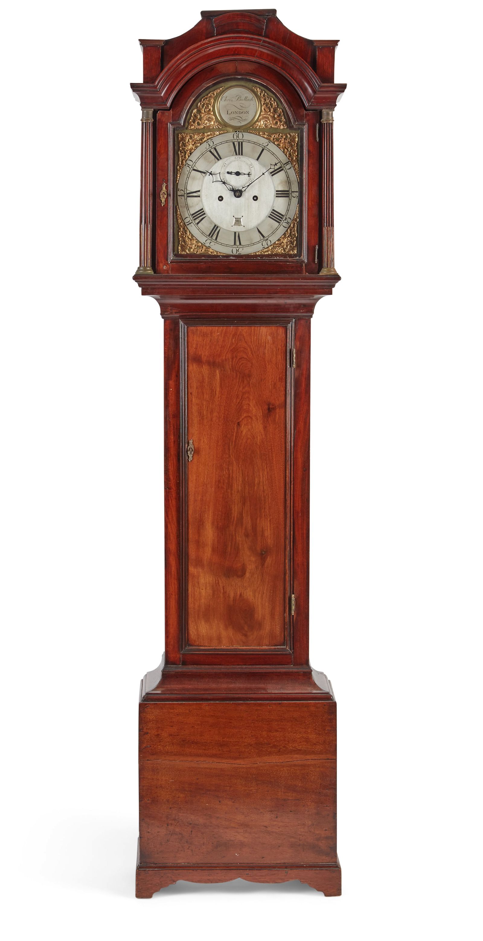 A GEORGE III MAHOGANY TALL CASE