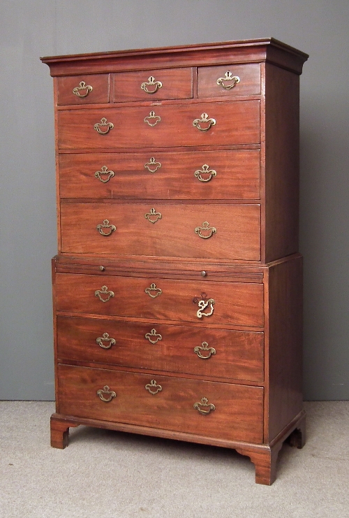 A George III mahogany tallboy