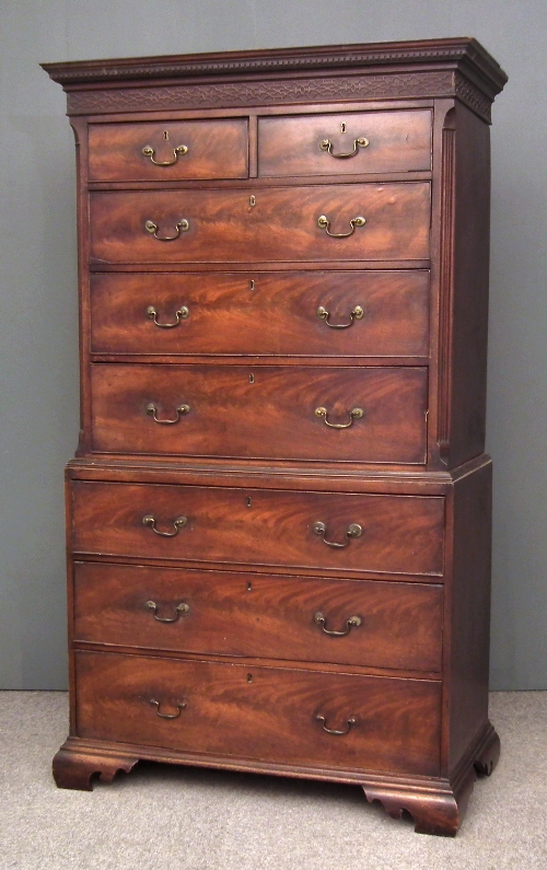 A George III mahogany tallboy