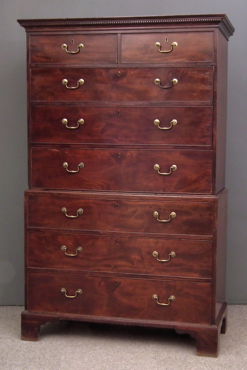 A George III mahogany tallboy