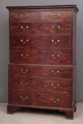 A George III mahogany tallboy
