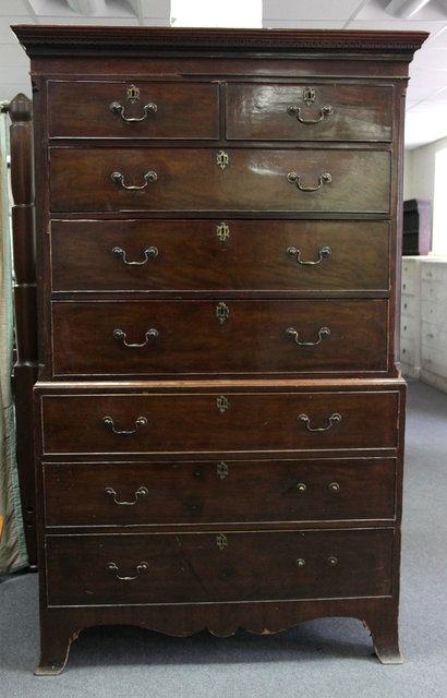 A George III mahogany tallboy