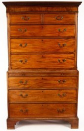 A George III mahogany tallboy