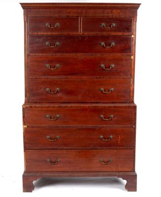 A George III mahogany tallboy
