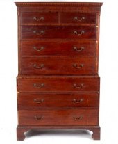 A George III mahogany tallboy