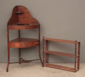 A George III mahogany three ti