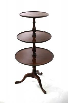 A George III mahogany three-tier