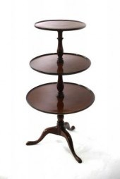 A George III mahogany three-ti