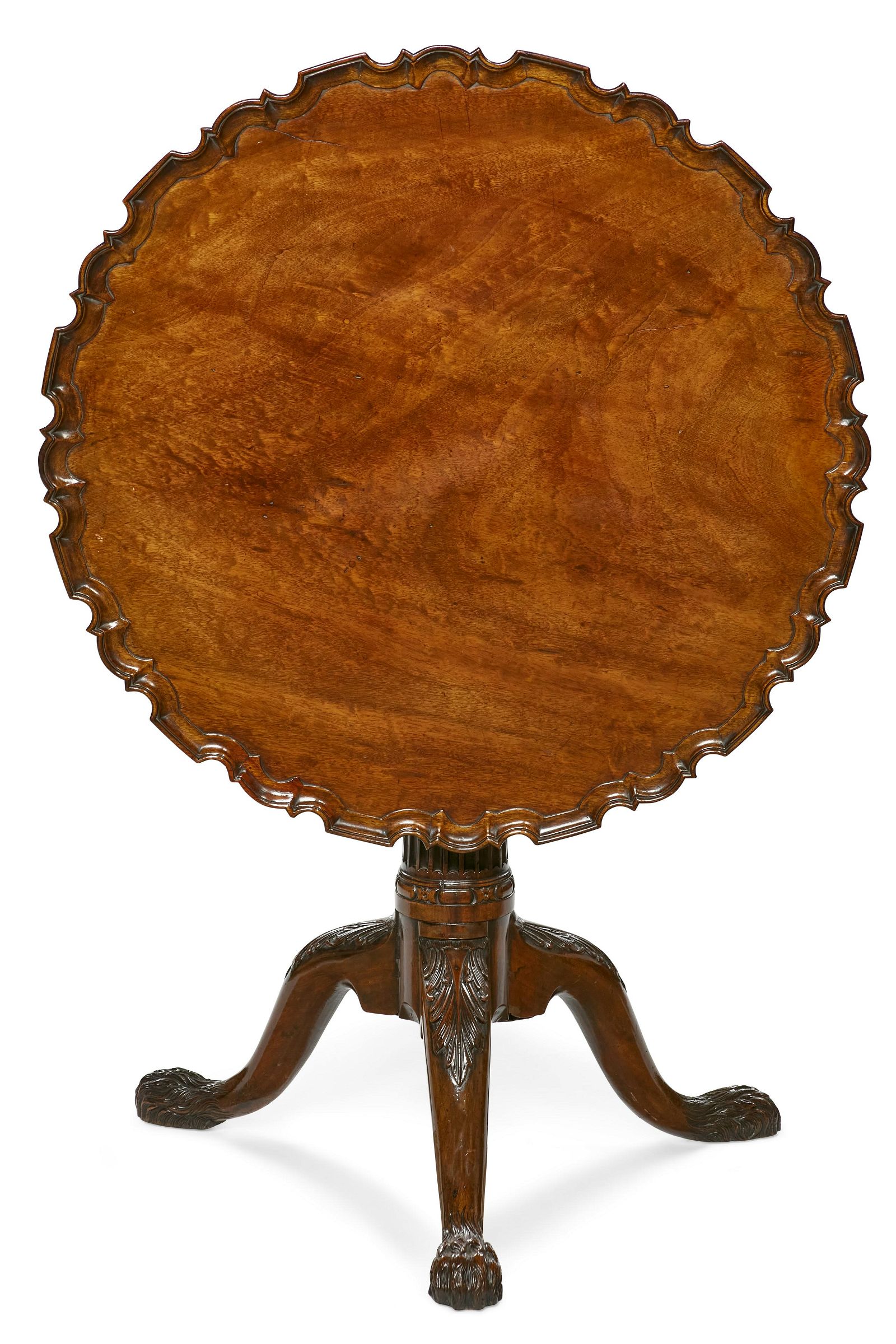 A GEORGE III MAHOGANY TILT TOP