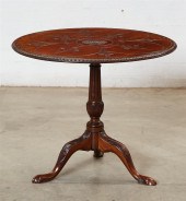 A GEORGE III MAHOGANY TILT TOP