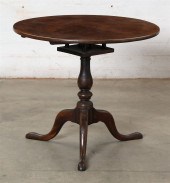 A GEORGE III MAHOGANY TILT TOP