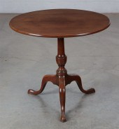 A GEORGE III MAHOGANY TILT TOP