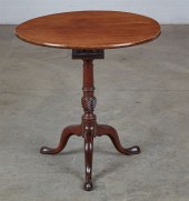 A GEORGE III MAHOGANY TILT TOP