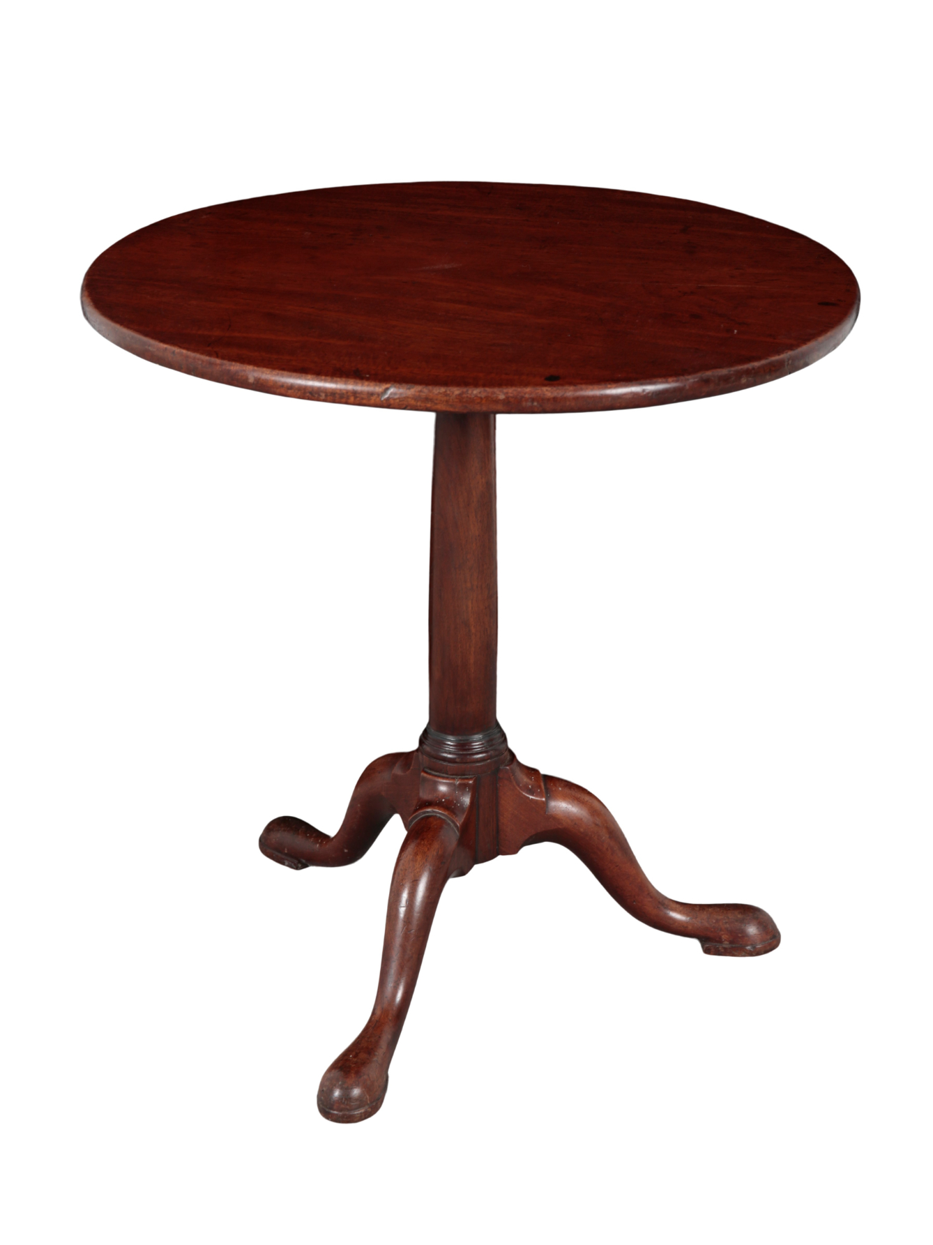 A GEORGE III MAHOGANY TRIPOD