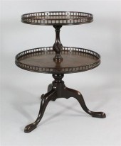 A George III mahogany two tier