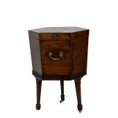 A GEORGE III MAHOGANY WINE COO