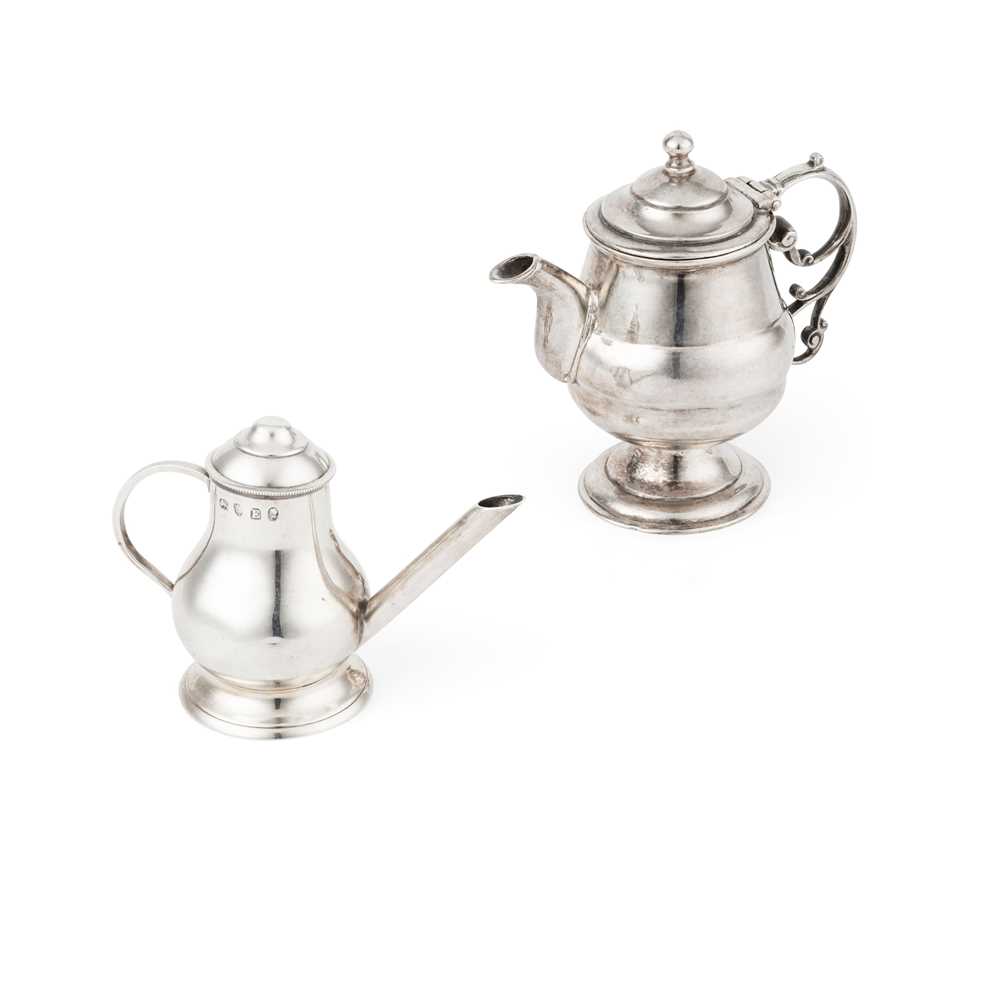 A GEORGE III MINIATURE CAN Peter,