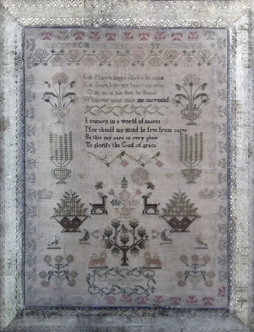A George III needlework sampler