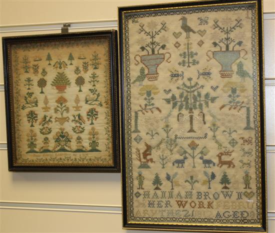 A George III needlework sampler