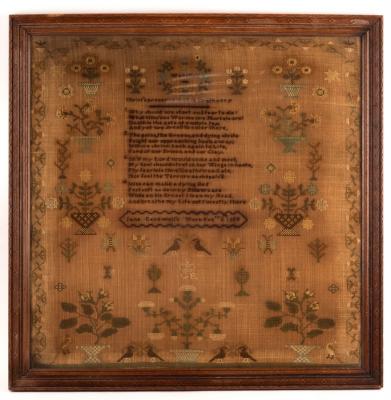 A George III needlework sampler