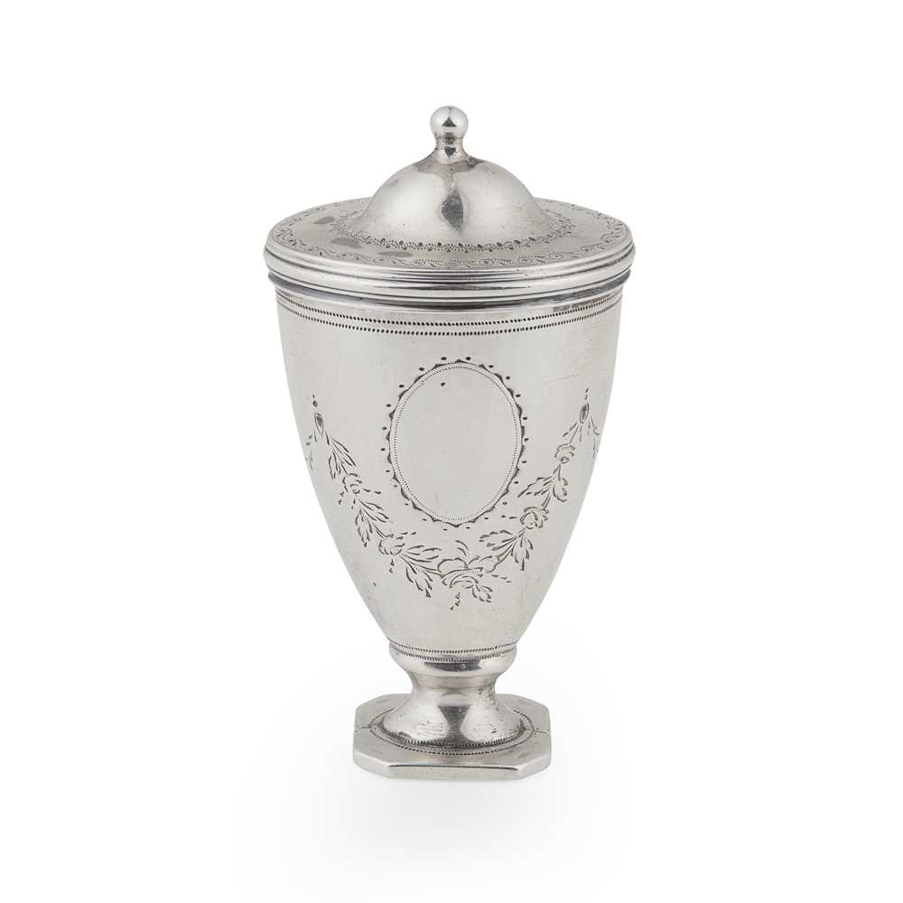 A GEORGE III NUTMEG GRATER possibly