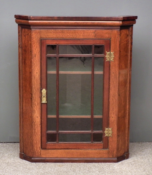 A George III oak and mahogany