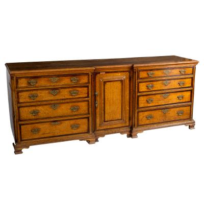 A George III oak dresser,