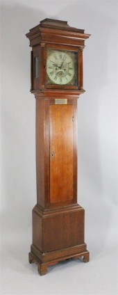 A George III oak eight day lon