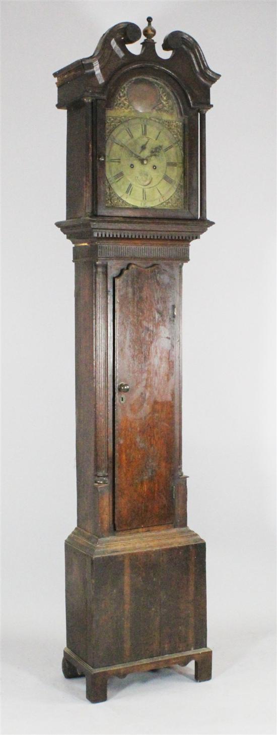 A George III oak eight day longcase