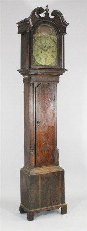 A George III oak eight day lon