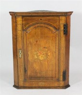 A George III oak hanging corne