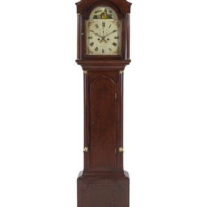 A George III Oak Tall Case Clock