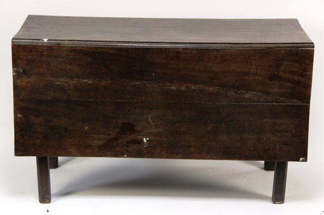 A George III oak two-flap table