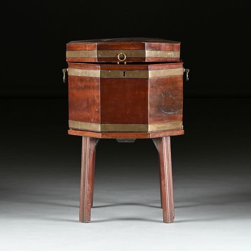 A GEORGE III OCTAGONAL MAHOGANY