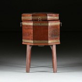 A GEORGE III OCTAGONAL MAHOGAN
