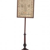A George III Pole Screen Set w