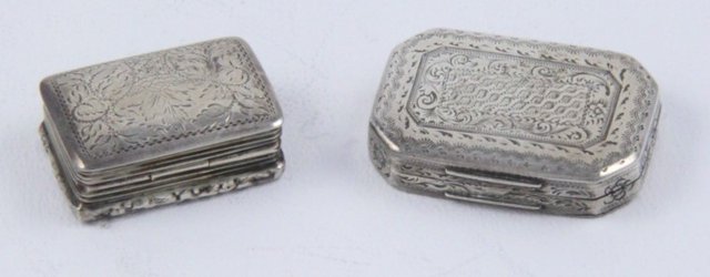 A George III rectangular silver