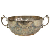 A GEORGE III REPOUSSE STERLING