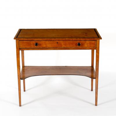 A George III satinwood and ebony