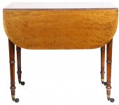 A GEORGE III SATINWOOD AND MAH
