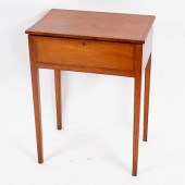A George III satinwood worktab